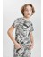 Erkek Çocuk Pijama Takımı Baskılı Kısa Kollu Üst Şort C2780A824SM 11