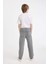Erkek Çocuk Straight Fit Düz Paça Cepli Gri Basic Düz Jean Pantolon C3697A824WN 13