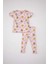 Kız Bebek Looney Tunes Pijama Takımı Fitilli Kaşkorse Bisiklet Yaka Kısa Kollu Üst Beli Lastikli Uzun Alt C2032A524SM 6