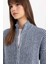Regular Fit Dik Yaka Fermuarlı Triko Hırka C3696AX24SP 14