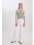 Slim Fit Dar Kesim Çizgili Halter Yaka Fitilli Kaşkorse Atlet C3119AX24SP 8