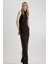 Bodycon Vücudu Saran Yarım Balıkçı Yaka Basic Düz Tül Kolsuz Maxi Abiye Elbise 12