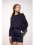 Regular Fit Yumuşak Dokulu Bisiklet Yaka Basic Düz Triko Kazak C0058AX24WN 8