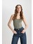 Slim Fit Dar Kesim U Yaka Basic Düz Atlet I1059AZ24SM 9
