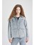 Cepli Çıtçıtlı Jean Gömlek Ceket B9315AX24SP 9