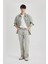 Flare Fit Bol Kalıp Normal Bel Geniş Paça Soluk Efektli Jean Pantolon B8326AX24SM 12