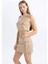 Coool Gabardin Askılı Crop Bluz C4455AX24SP 14