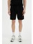 %100 Pamuk Slim Fit Dar Kesim Dar Paça Cepli Basic Düz Şort B8673AX24SM 9
