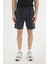 %100 Pamuk Slim Fit Dar Kesim Dar Paça Cepli Basic Düz Şort 8