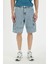 %100 Pamuk Kargo Fit Jean Bermuda Şort C2047AX24SM 14