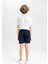 Erkek Çocuk Cepli Basic Düz Gabardin Şort C2955A824SM 12