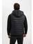 Hafif Şişme Yelek Su İtici Slim Fit Dar Kesim Kapüşonlu Fermuarlı Cepli Mevsimlik N4652AZ24AU 12