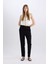 Belmando Harem Kumaş Pantolon Cepli Normal Bel Basic Düz Paça L3164AZ24SM 9