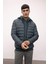 Su İtici Hafif Şişme Mont Slim Fit Dar Kesim Kapüşonlu Fermuarlı Cepli Mevsimlik N4661AZ24AU 14