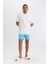 File Astarlı Kısa Boy Deniz Şortu N0131AZ24HS 7