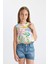 Kız Çocuk Desenli Kolsuz Bluz C5236A824SM 10