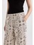 Regular Fit Şal Desenli Viskon Plaj Pantolonu-Fall in Love C3159AX24SM 11