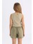 Kız Çocuk Bisiklet Yaka Basic Düz Atlet C2214A824SM 15