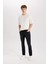 Pedro Slim Fit Dar Kalıp Normal Bel Dar Paça Siyah Jean Pantolon R8788AZ24AU 8