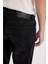 Pedro Slim Fit Dar Kalıp Normal Bel Dar Paça Siyah Jean Pantolon R8788AZ24AU 13