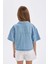 Kız Çocuk Boxy Fit Pamuklu Kısa Kollu Gömlek C5224A824SM 12