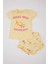 Kız Bebek Baskılı Kısa Kollu Şortlu Pijama Takımı 6