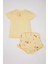 Kız Bebek Baskılı Kısa Kollu Şortlu Pijama Takımı 10