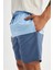 Regular Fit Renk Bloklu File Astarlı Diz Üstü Deniz Şortu Z8108AZ24HS 11