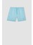 Çizgili File Astarlı Kısa Boy Deniz Şortu U0024AZ24HS 16