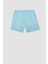 Çizgili File Astarlı Kısa Boy Deniz Şortu U0024AZ24HS 18