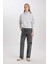 Boxy Fit Kapüşonlu Kalın Basic Düz Sweatshirt B8570AX24SP 7