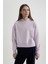 Boxy Fit Kapüşonlu Kalın Basic Düz Sweatshirt B8570AX24SP 10