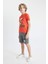 Erkek Çocuk The Flash Pijama Takımı Kısa Kollu Üst Şort C5598A824SM 8