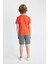 Erkek Çocuk The Flash Pijama Takımı Kısa Kollu Üst Şort C5598A824SM 12