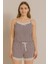 Dantel Detaylı Ip Askı Şortlu Yazlık Pijama Takımı 1