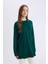 Regular Fit Bisiklet Yaka Basic Düz Triko Kazak Tunik C4474Ax24Au 9