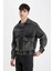 Relax Fit Fermuarlı Cepli Mevsimlik Baharlık Jean Ceket C6084AX24SP 12