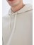 Regular Fit Kapüşonlu Kanguru Cepli İçi Yumuşak Tüylü Basic Düz Sweatshirt X8283AZ24AU 18