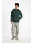 Regular Fit Kapüşonlu Kanguru Cepli İçi Yumuşak Tüylü Basic Düz Sweatshirt X8283AZ24AU 7