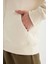 Regular Fit Kapüşonlu İçi Yumuşak Tüylü Cepli Basic Düz Fermuarlı Sweatshirt X8331AZ24AU 11