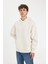 Oversize Geniş Kalıp Kapüşonlu Kanguru Cepli Basic Düz Sweatshirt A4331AX24AU 8