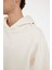 Oversize Geniş Kalıp Kapüşonlu Kanguru Cepli Basic Düz Sweatshirt A4331AX24AU 10