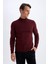 Slim Fit Dar Kesim Yarım Balıkçı Yaka Basic Düz Triko Kazak R1127AZ24WN 12