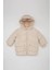 Kız Bebek Su Geçirmez Kapüşonlu Polar Astarlı Fermuarlı Cepli Şişme Mont 12