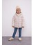 Kız Bebek Su itici Beli Lastikli Kapüşonlu Fermuarlı Şişme Mont C5317A524AU 12