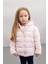 Kız Bebek Su itici Beli Lastikli Kapüşonlu Fermuarlı Şişme Mont C5317A524AU 19