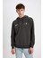 Boxy Fit Kapüşonlu Sırt Baskılı Sweatshirt C6147AX24AU 10