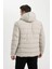 Su İtici Slim Fit Dar Kesim Astarlı Kapüşonlu Fermuarlı Cepli Dolgulu Mont R0216AZ24AU 20