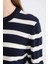 Regular Fit Bisiklet Yaka Çizgili Uzun Kollu Triko Kazak Tunik C6030AX24AU 10