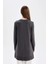 Regular Fit Bisiklet Yaka Yırtmaçlı Basic Düz Triko Kazak Tunik H3431AZ24AU 15